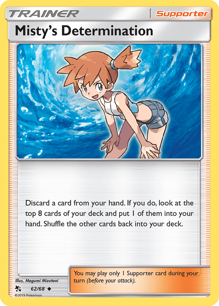 Misty's Determination (62/68) [Sun & Moon: Hidden Fates] (Online Only)