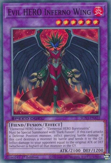 Evil HERO Inferno Wing [SGX3-ENA22] Common (ONLINE ORDER ONLY)