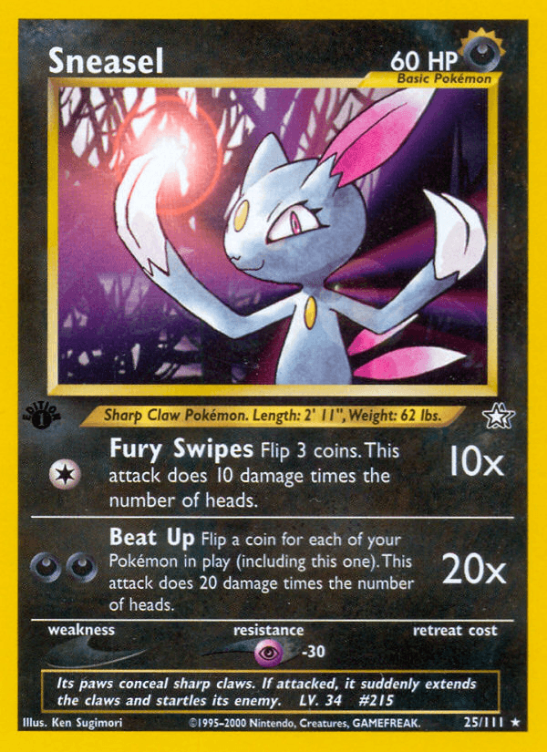 Sneasel (25/111) [Neo Genesis 1st Edition] (Online Only)
