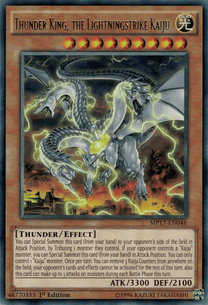 Thunder King, the Lightningstrike Kaiju [MP17-EN046] Rare (ONLINE ORDER ONLY)