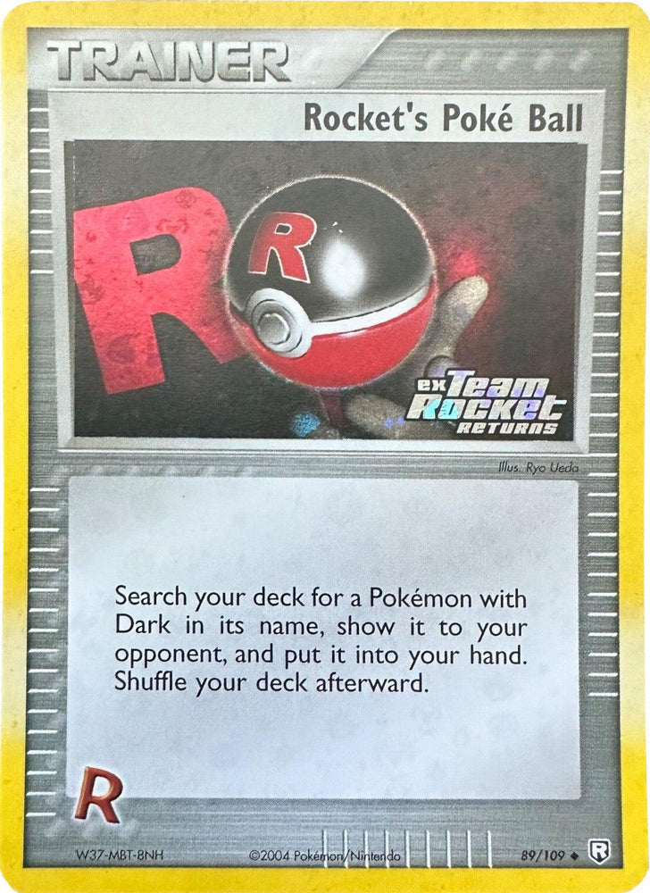 Rocket's Poke Ball (89/109) (Stamped) [EX: Team Rocket Returns] (Online Only)