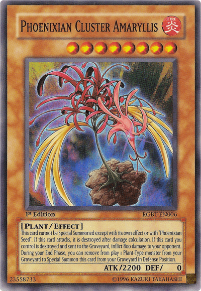 Phoenixian Cluster Amaryllis [RGBT-EN006] Super Rare (ONLINE ORDER ONLY)