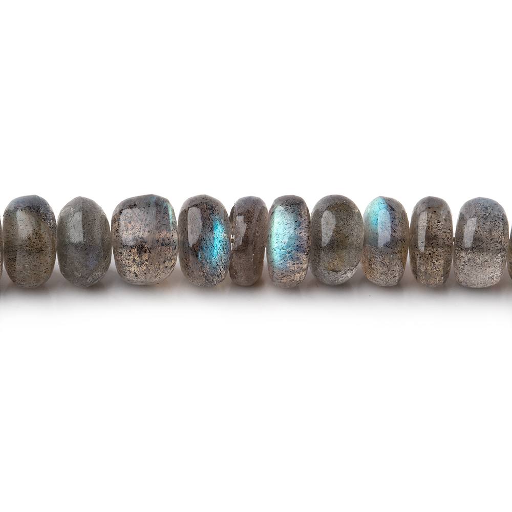 6.5mm Labradorite Plain Rondelle beads 9.5 inch 68 pieces AA (ONLINE ORDER ONLY)