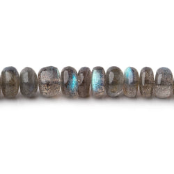 6.5mm Labradorite Plain Rondelle beads 9.5 inch 68 pieces AA (ONLINE ORDER ONLY)