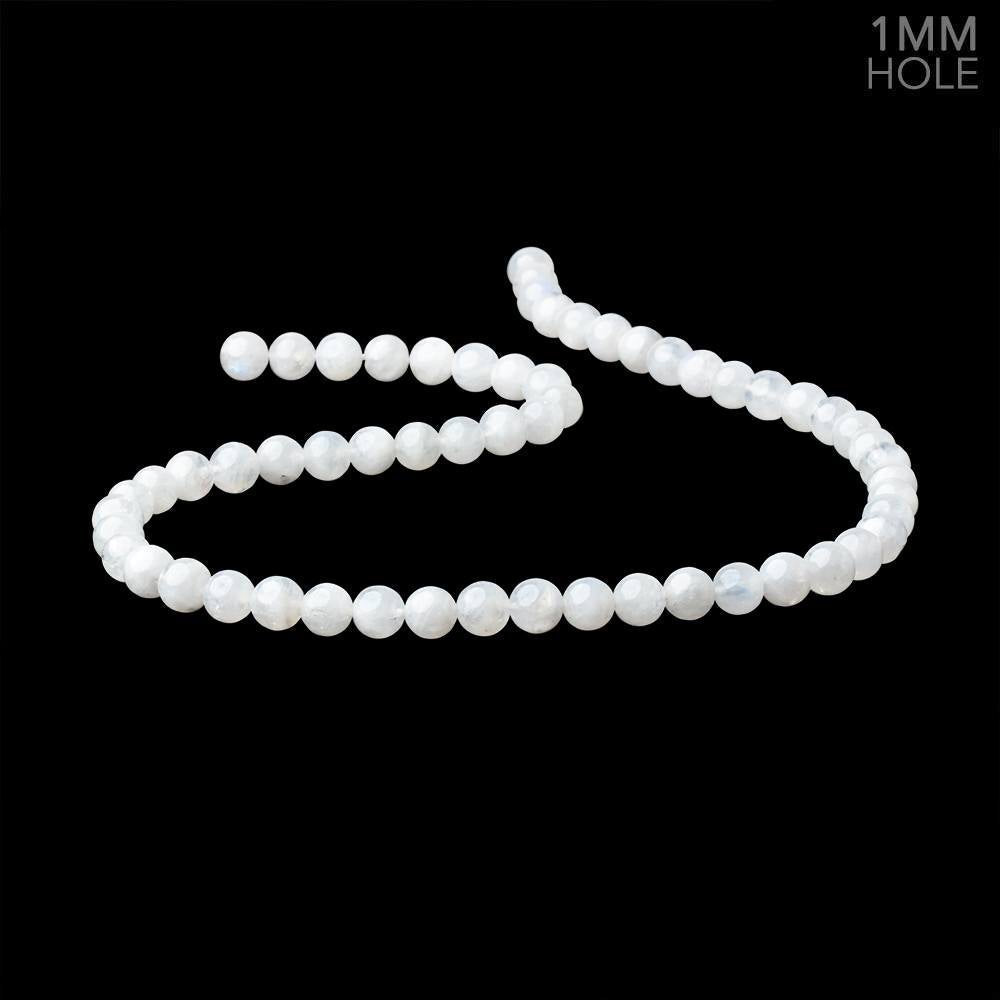 6.5mm Rainbow Moonstone Plain Round Beads 15 inch 58 pieces 1mm Hole (ONLINE ORDER ONLY)