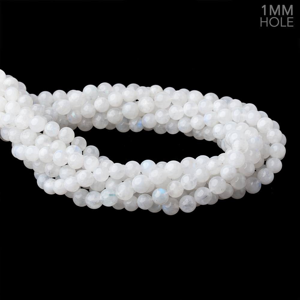 6.5mm Rainbow Moonstone Plain Round Beads 15 inch 58 pieces 1mm Hole (ONLINE ORDER ONLY)