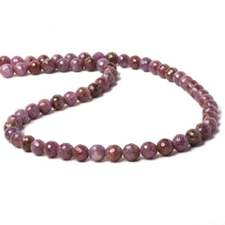 6.5mm Ruby faceted round Beads 15.5 inch 60 pieces (ONLINE ORDER ONLY)
