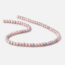 6.5x5mm Tri Color Off Round Freshwater Pearls 15.5 inch 70 Beads (ONLINE ORDER ONLY)