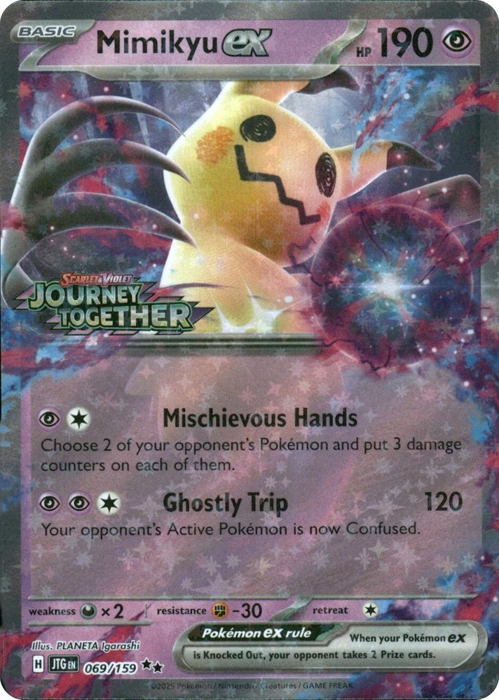 Mimikyu ex (069/159) (Journey Together Stamped) [Miscellaneous Cards] (ONLINE ORDER ONLY)