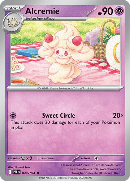 Alcremie (044/094) [Mega Evolution: Phantasmal Flames] (ONLINE ORDER ONLY)