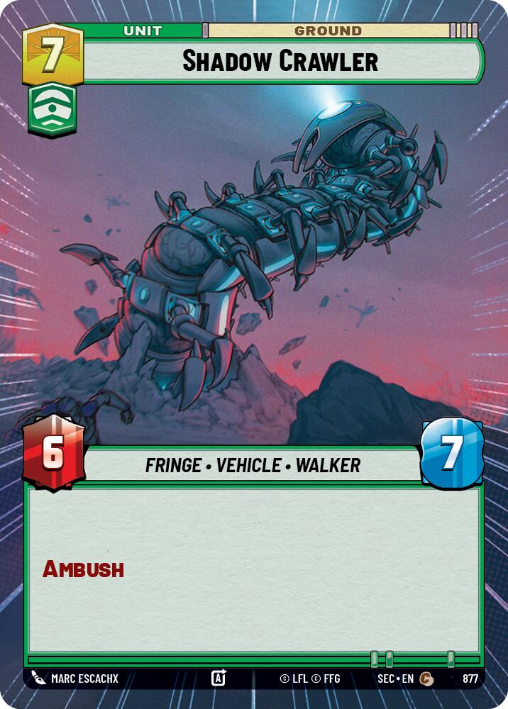 Shadow Crawler (877) (Hyperspace Foil) (877) [Secrets of Power]