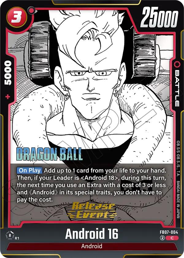 Android 16 [Manga Booster 02 Release Event Cards]