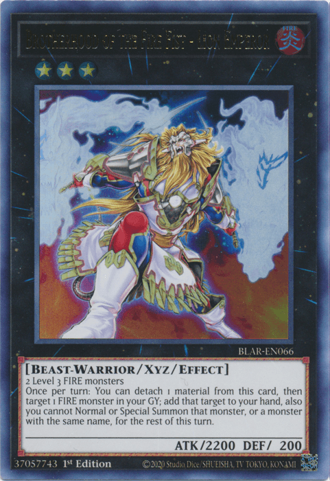 Brotherhood of the Fire Fist - Lion Emperor [BLAR-EN066] Ultra Rare (ONLINE ORDER ONLY)