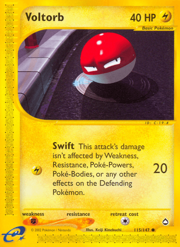 Voltorb (115/147) [Aquapolis] (Online Only)