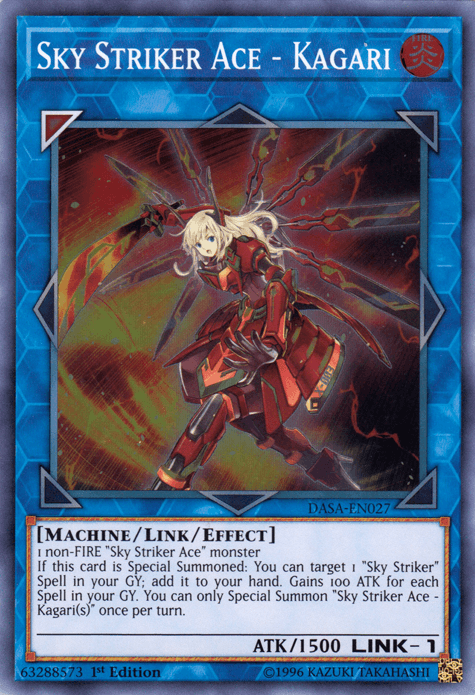 Sky Striker Ace - Kagari [DASA-EN027] Super Rare (ONLINE ORDER ONLY)