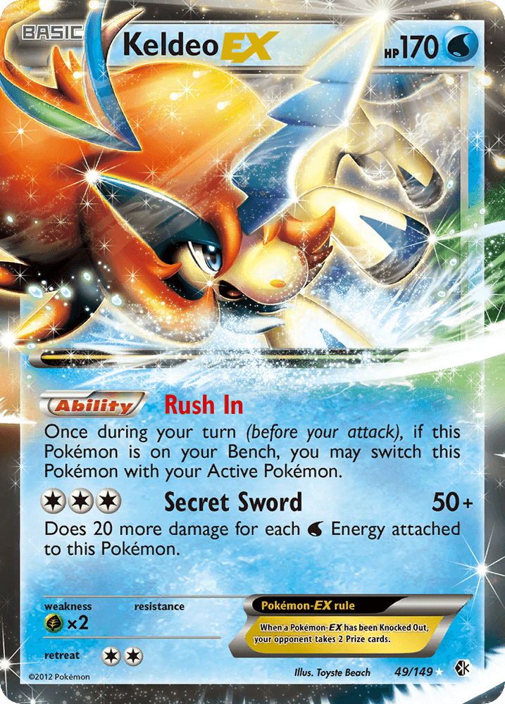 Keldeo EX (49/149) [Black & White: Boundaries Crossed] (Online Only)