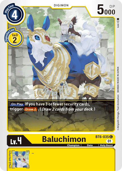 Baluchimon [BT6-035] [Double Diamond] (ONLINE ORDER ONLY)