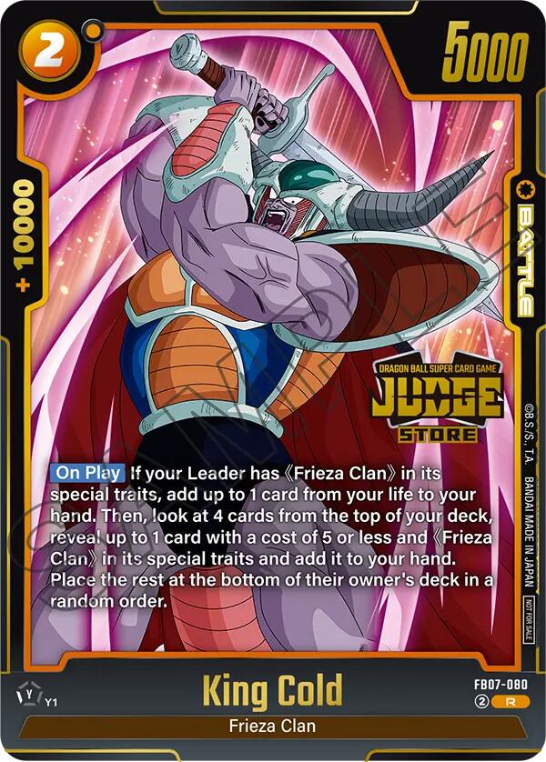 King Cold (Judge Pack (Store Judge) 05) [Fusion World Tournament Cards]