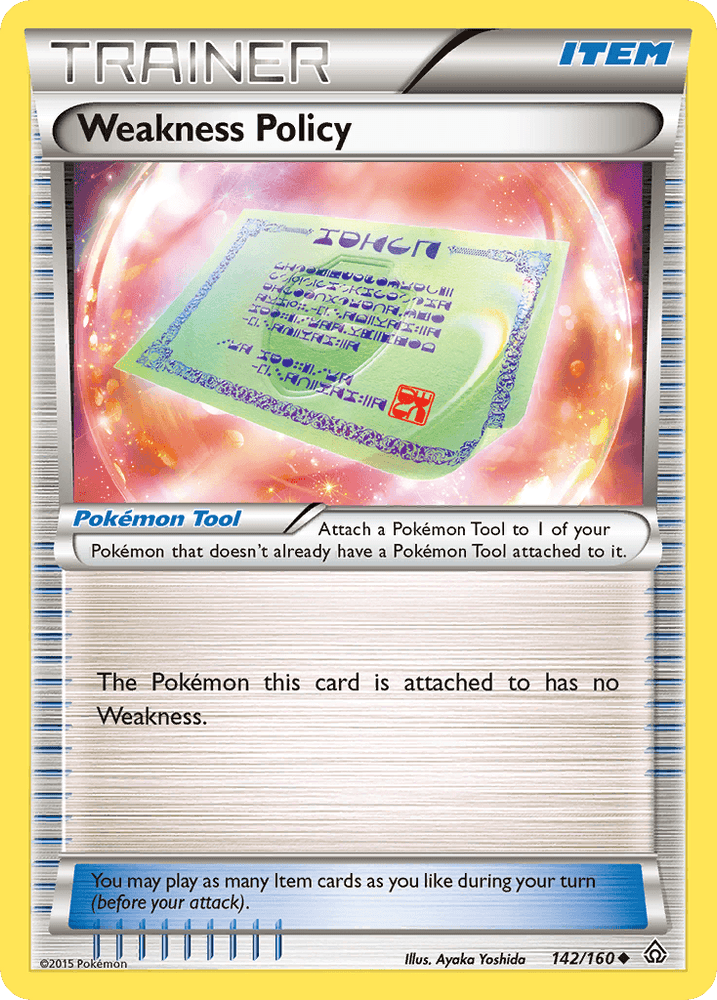 Weakness Policy (142/160) [XY: Primal Clash] (Online Only)