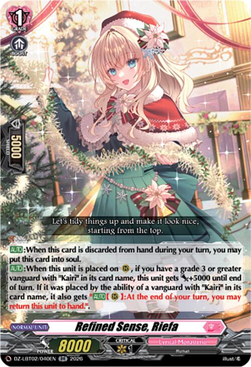 Refined Sense, Riefa (DZ-LBT02/040EN) [Lyrical Monasterio Season of Wonders]
