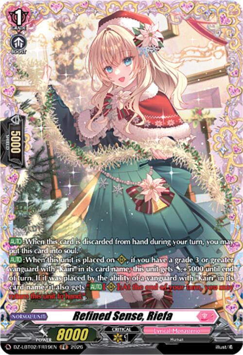 Refined Sense, Riefa (DZ-LBT02/FR19EN) [Lyrical Monasterio Season of Wonders]