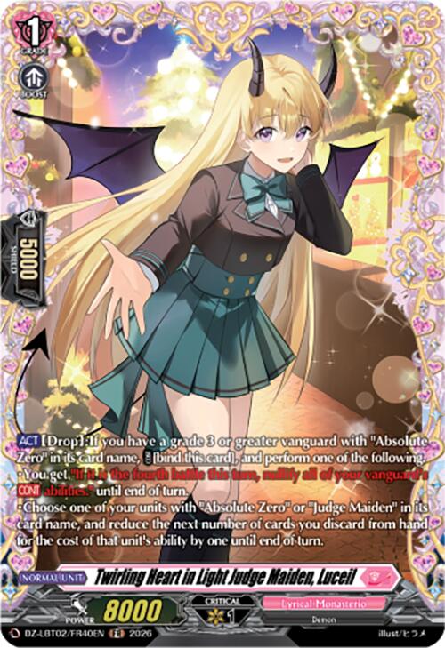 Twirling Heart in Light Judge Maiden, Luceil (DZ-LBT02/FR40EN) [Lyrical Monasterio Season of Wonders]