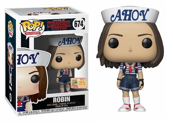 Robin (Scoops Ahoy, Stranger Things) 674 - 2018 SDCC Exclusive/1800 made [light damage] (Online Order Only)
