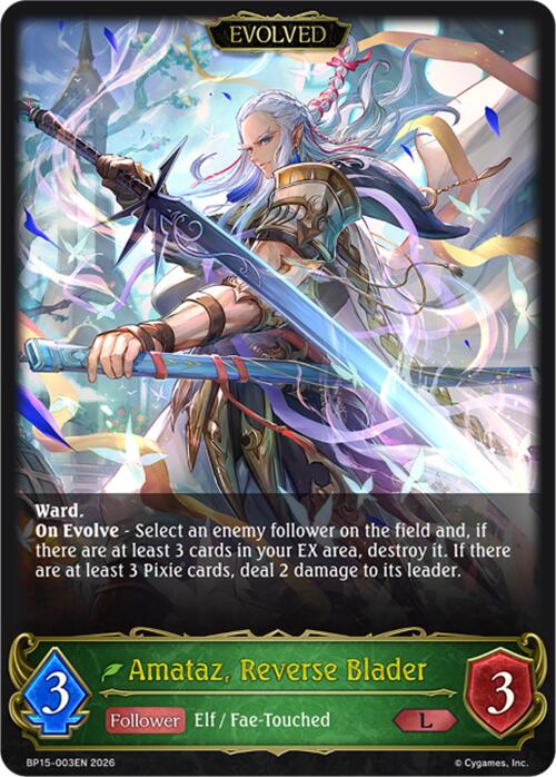 Amataz, Reverse Blader (Evolved) (BP15-003EN) [Trial of the Omens]