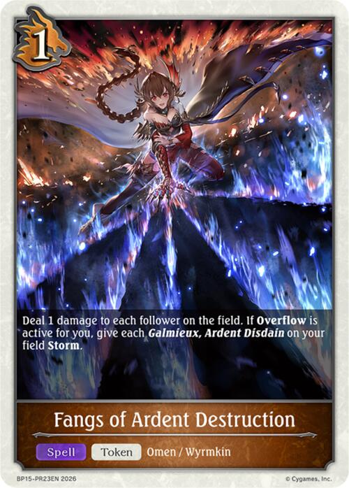 Fangs of Ardent Destruction - PR23 (BP15-PR23EN) [Trial of the Omens]