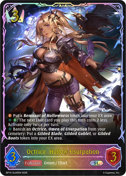 Octrice, Hollow Usurpation (BP15-SL06EN) [Trial of the Omens]