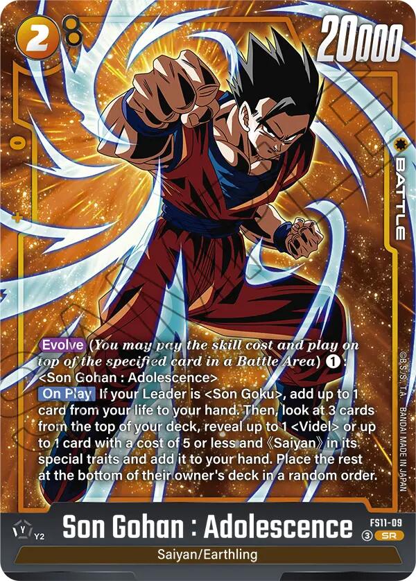 Son Gohan : Adolescence (FS11-09) [Starter Deck EX: The Phase of Evolution]
