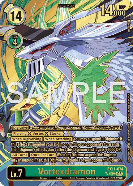 Vortexdramon [EX11-074] (Rare Pull) [Dawn of Liberator]