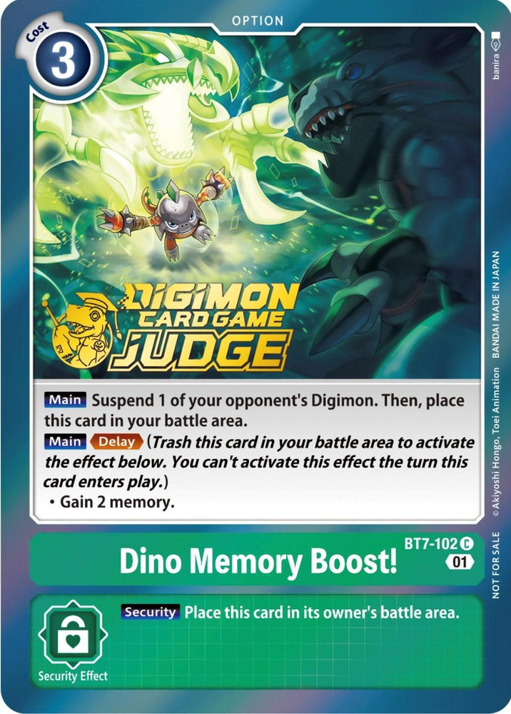 Dino Memory Boost! [BT7-102] (Judge Pack 3) [Next Adventure Promos] (ONLINE ORDER ONLY)