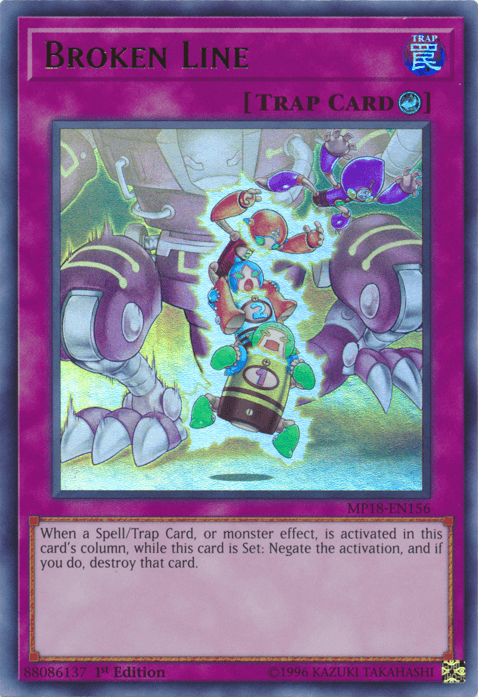 Broken Line [MP18-EN156] Ultra Rare (ONLINE ORDER ONLY)