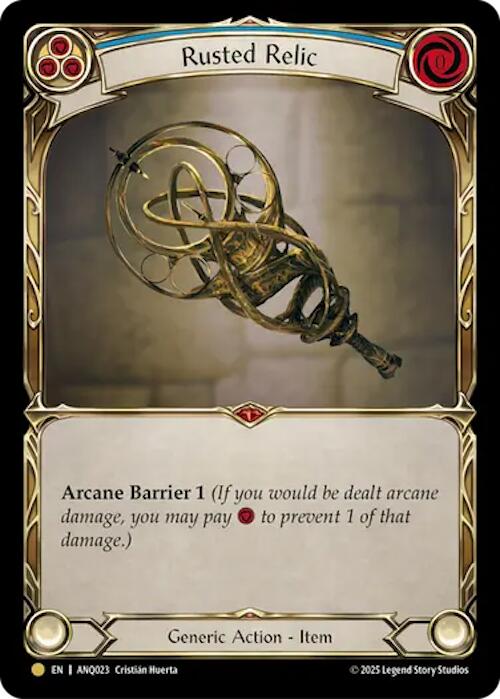Rusted Relic (Blue) (Gold) [ANQ023] (Compendium of Rathe - Antiquity Pack)  Rainbow Foil