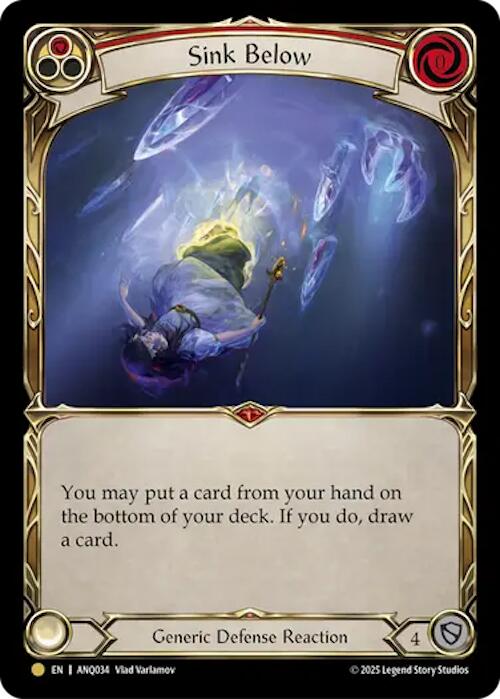 Sink Below (Red) (Gold) [ANQ034] (Compendium of Rathe - Antiquity Pack)