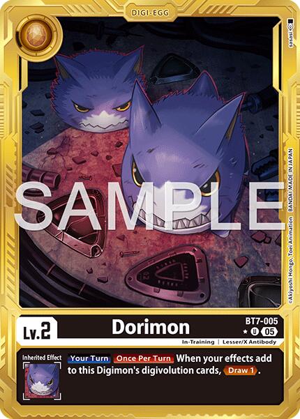 Dorimon [BT7-005] (Gold Border) [Advanced Booster Digimon Generation]