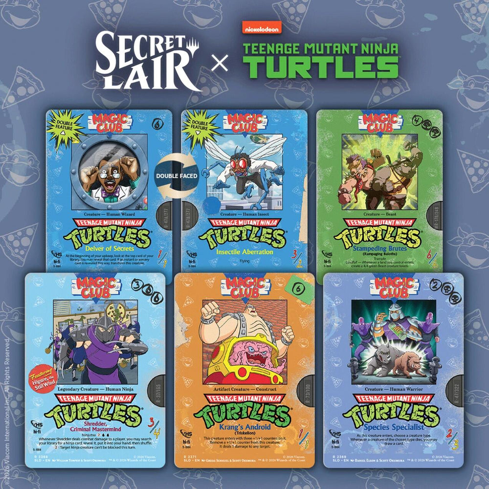 Secret Lair Drop: Secret Lair x Teenage Mutant Ninja Turtles: VHS Villains - Non-Foil Edition [SLD]