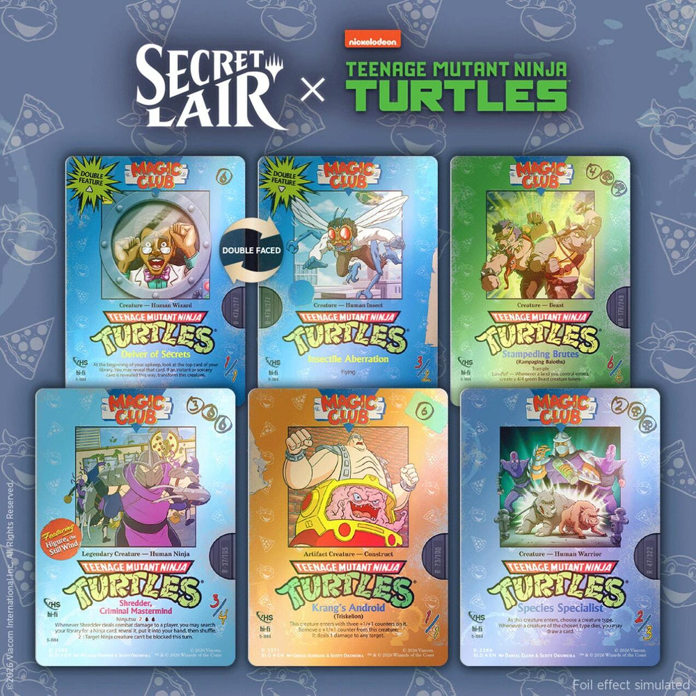 Secret Lair Drop: Secret Lair x Teenage Mutant Ninja Turtles: VHS Villains - Traditional Foil Edition [SLD]