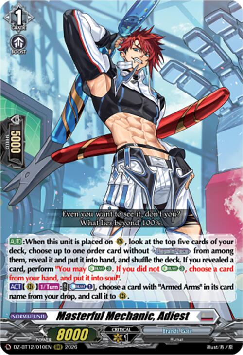 Masterful Mechanic, Adiest (DZ-BT12/010EN) [Chasm of Lost Souls]