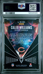 Graded 2024 Panini Phoenix Caleb Williams #RRCWS Rookie Rising Purple Rookie RC Football Card PSA 10 Gem Mint (ONLINE ORDER ONLY)
