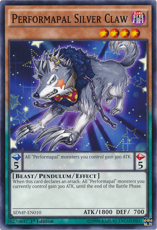 Performapal Silver Claw [SDMP-EN010] Common (ONLINE ORDER ONLY)