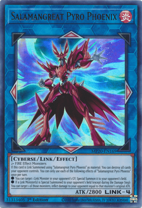 Salamangreat Pyro Phoenix [MP20-EN169] Ultra Rare (ONLINE ORDER ONLY)