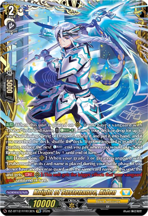 Knight of Sustenance, Aiden (DZ-BT12/FFR13EN) [Chasm of Lost Souls]