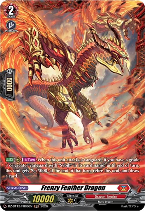 Frenzy Feather Dragon (DZ-BT12/FR06EN) [Chasm of Lost Souls]