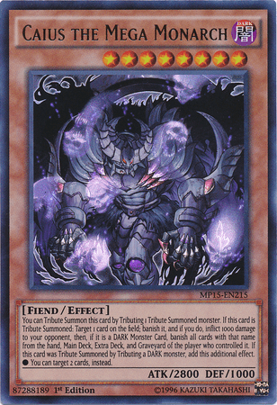 Caius the Mega Monarch [MP15-EN215] Ultra Rare (ONLINE ORDER ONLY)