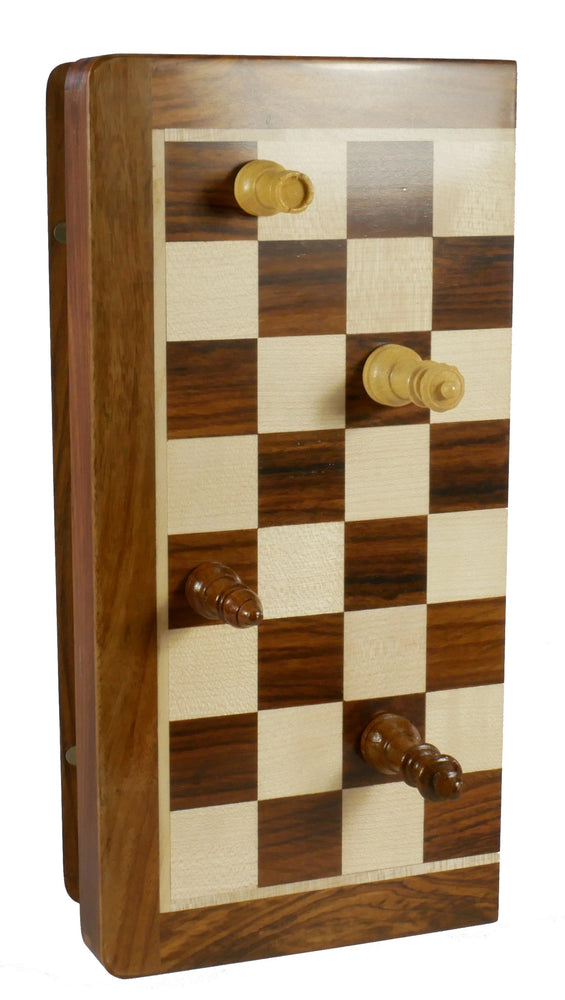 Chess Set - 12" Folding wood Magnetic Chess (ONLINE ORDER ONLY)