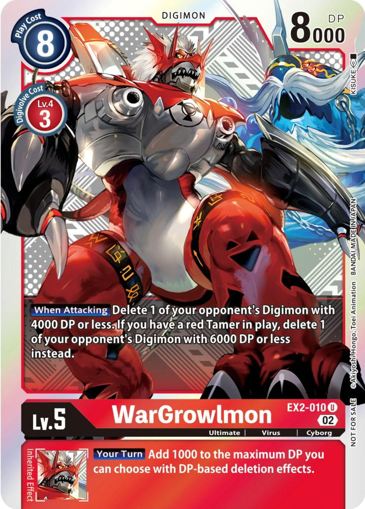 WarGrowlmon [EX2-010] (Xros Encounter Pre-Release) [Digital Hazard Promos] (ONLINE ORDER ONLY)