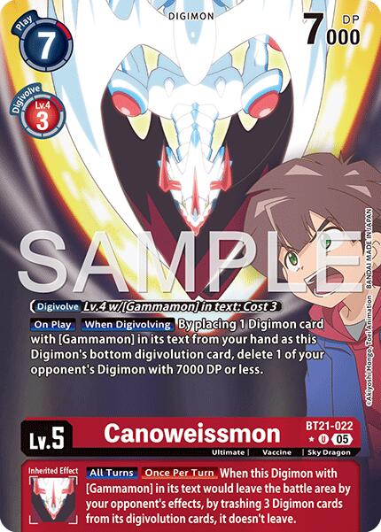 Canoweissmon [BT21-022] (Alternate Art) [Advanced Booster Digimon Generation]