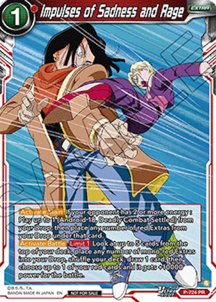 Impulses of Sadness and Rage (Ultra-Bout Series Tournament Pack Vol.2) (P-724) [Tournament Promotion Cards]